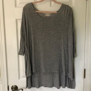 Silence + Noise Flowy 3/4 Sleeve Tunic